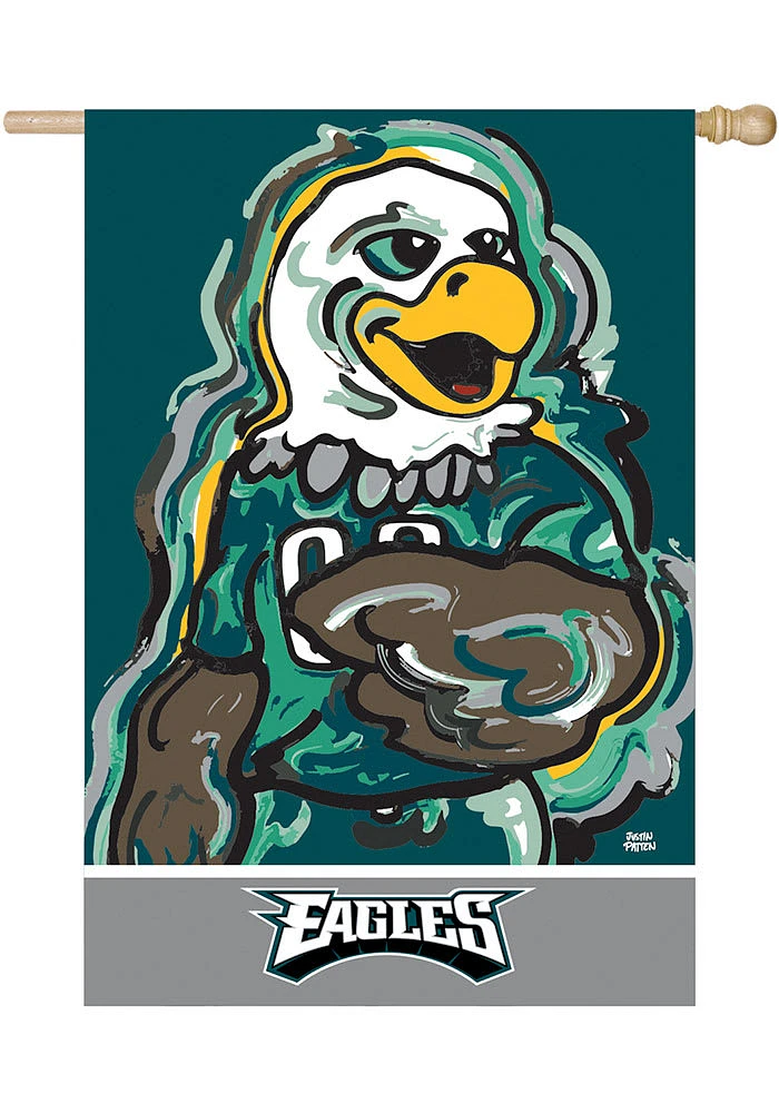Philadelphia Eagles Justin Patten Banner - Midnight Green