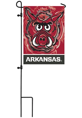 Arkansas Razorbacks Justin Patten Garden Flag - Red
