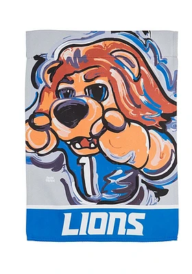 Detroit Lions Justin Patten Garden Flag - Blue