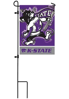 K-State Wildcats Justin Patten Garden Flag - Purple