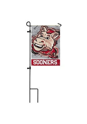Oklahoma Sooners Justin Patten Garden Flag - Red