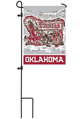 Oklahoma Sooners Justin Patten Graphic Garden Flag - Red