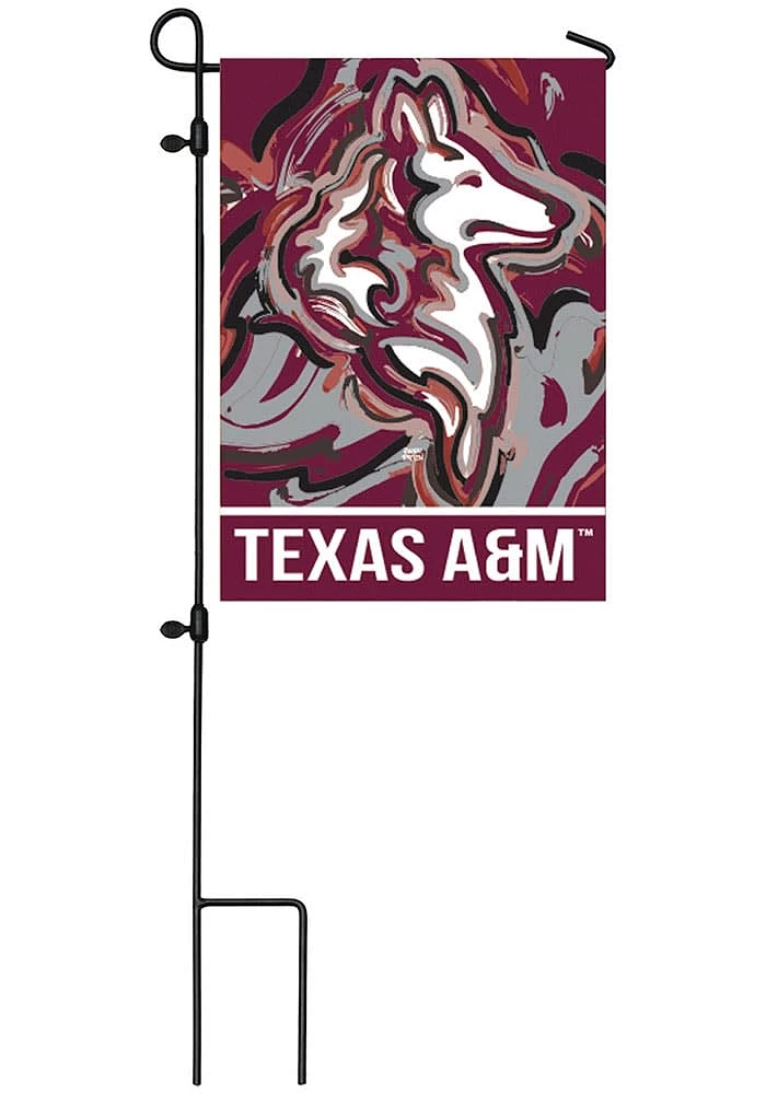 Texas A&M Aggies Justin Patten Garden Flag - Maroon