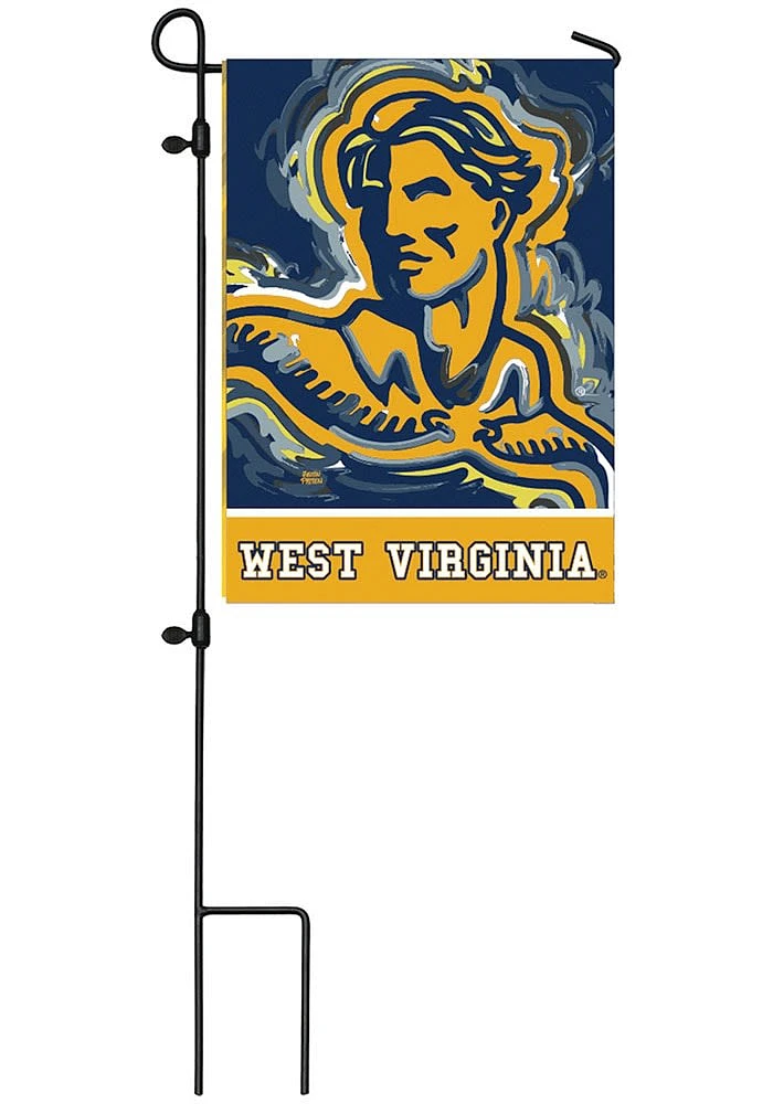 West Virginia Mountaineers Justin Patten Garden Flag - Yellow