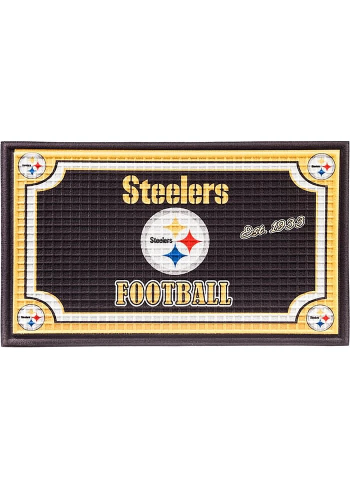Pittsburgh Steelers Embossed Door Mat