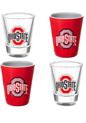 Ohio State Buckeyes 2oz 4 Piece Set Shot Glass