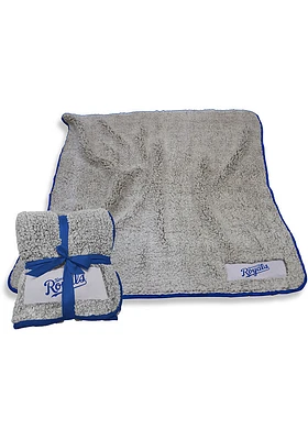 Kansas City Royals Frosty Sherpa Fleece Blanket - Grey