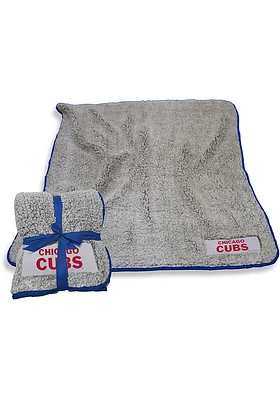 Chicago Cubs Frosty Sherpa Fleece Blanket - Grey