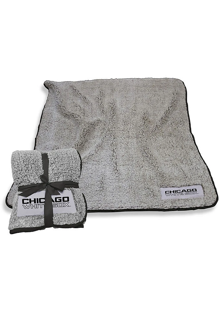 Chicago White Sox Frosty Sherpa Fleece Blanket - Grey