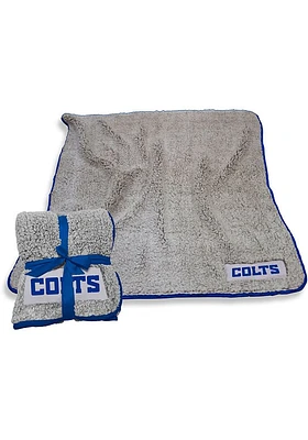 Indianapolis Colts Frosty Sherpa Fleece Blanket - Grey