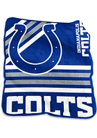 Indianapolis Colts Logo Raschel Throw Blanket - Blue