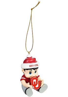 Oklahoma Sooners Lil Fan Ornament - Red