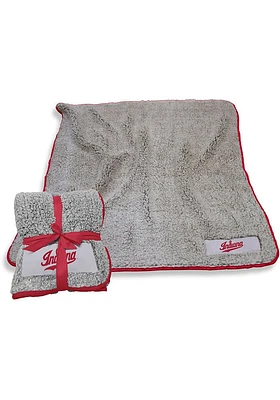 Indiana Hoosiers Frosty Sherpa Fleece Blanket - Red