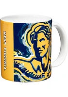 West Virginia Mountaineers Justin Patten 11 oz Ceramic Mug - Yellow
