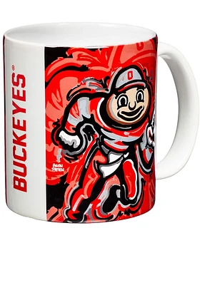 Ohio State Buckeyes Justin Patten 11oz Ceramic Mug - Red