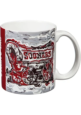 Oklahoma Sooners Justin Patten 11 oz Ceramic Mug - Red