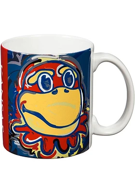 Kansas Jayhawks Justin Patten 11 oz Ceramic Mug - Blue