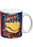 Kansas Jayhawks Justin Patten 11 oz Ceramic Mug - Blue