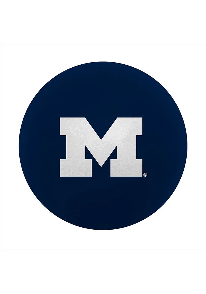 Logo Brands Michigan Wolverines Blue High Bounce Bouncy Ball