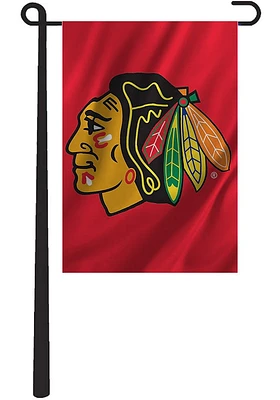 Chicago Blackhawks 12.5x18 Applique Garden Flag - Red