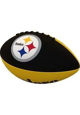 Logo Brands Pittsburgh Steelers Pinwheel Junior Rubber Football