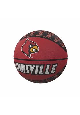 Logo Brands Louisville Cardinals Logo Mini Size Rubber Basketball