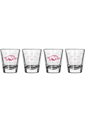 Arkansas Razorbacks 2oz Satin Etched Shot Glass