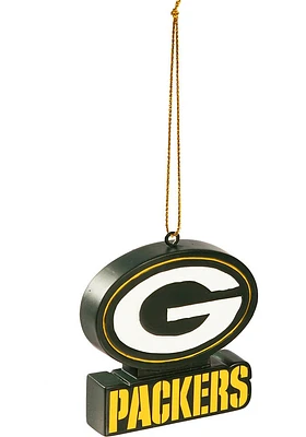 Green Bay Packers Mascot Head Ornament - Green