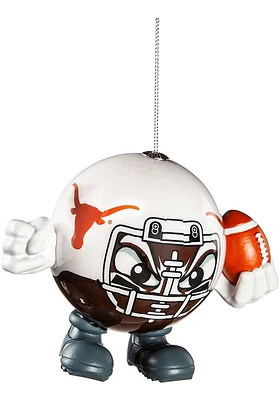Texas Longhorns Ball Head Ornament Ornament - Burnt Orange