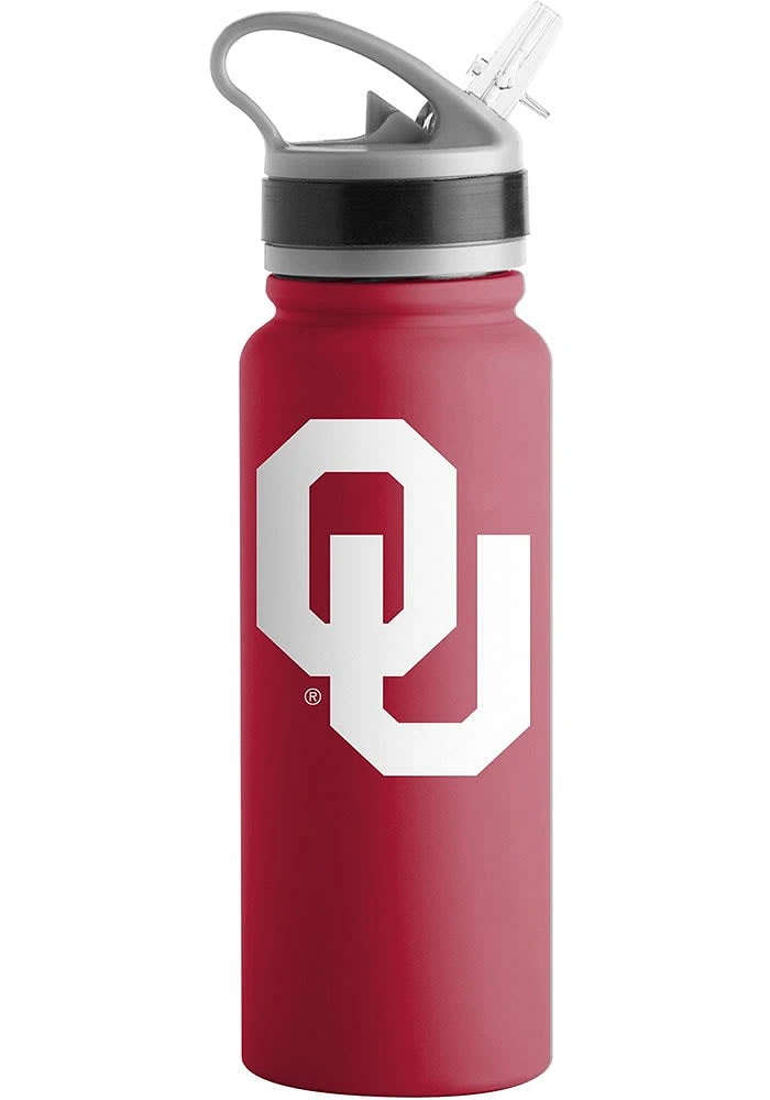 Oklahoma Sooners 25oz Flip Top Stainless Steel Bottle - Red