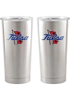 Logo Brands Tulsa Golden Hurricane 20oz Stainless Steel Tumbler - Blue
