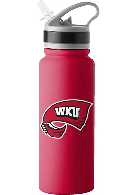 Western Kentucky Hilltoppers 25oz Flip Top Stainless Steel Bottle - Black