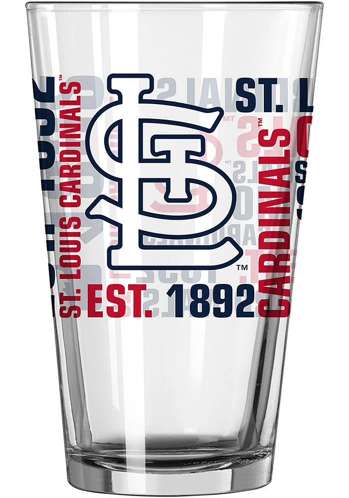 St Louis Cardinals 16oz Spirit Pint Glass - Red