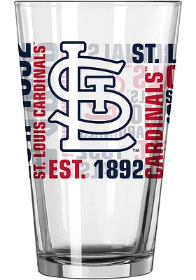 St Louis Cardinals 16oz Spirit Pint Glass - Red