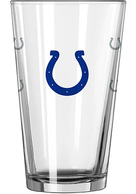 Indianapolis Colts 16oz Satin Etched Pint Glass - Blue