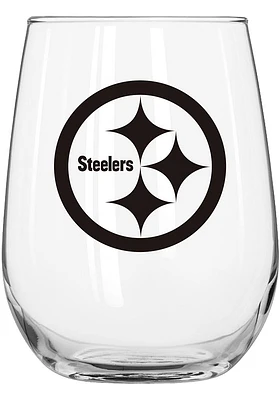 Pittsburgh Steelers 16oz Gameday Stemless Wine Glass - Black