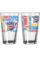 Oklahoma City Thunder 16oz Spirti Pint Glass - Blue
