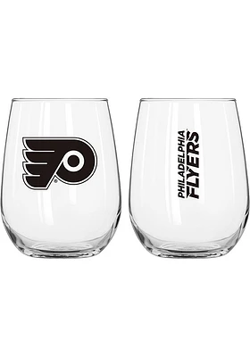 Philadelphia Flyers 16oz Gameday Stemless Wine Glass - Black