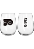 Philadelphia Flyers 16oz Gameday Stemless Wine Glass - Black