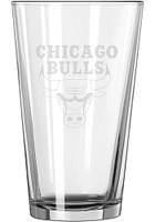Chicago Bulls 16oz Pint Glass - Red