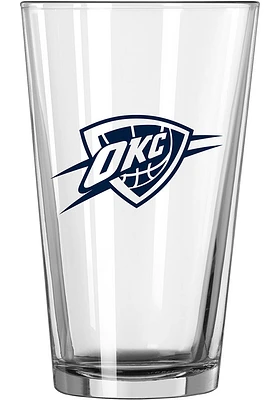 Oklahoma City Thunder 16oz Pint Glass - Blue
