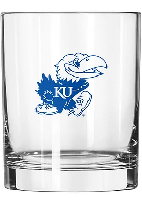 Kansas Jayhawks 14oz Rock Glass - Blue