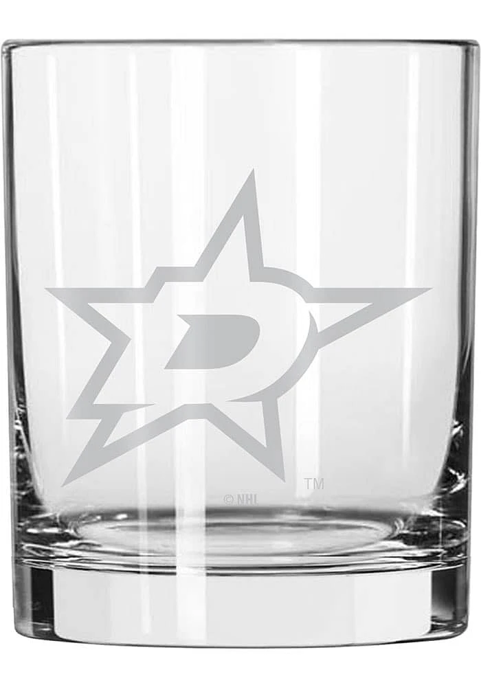 Dallas Stars 14oz Rock Glass - Green