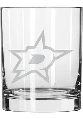 Dallas Stars 14oz Rock Glass - Green