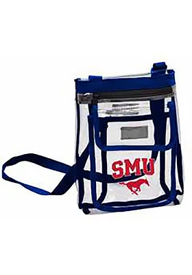 Logo Brands SMU Mustangs White Clear Clear Bag