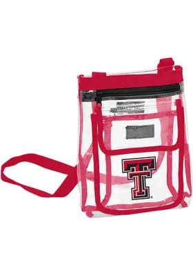 Logo Brands Texas Tech Red Raiders White Clear Clear Bag