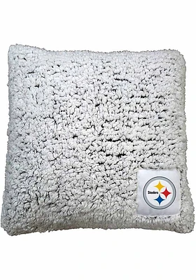 Pittsburgh Steelers Frosty Throw Throw Pillow - White