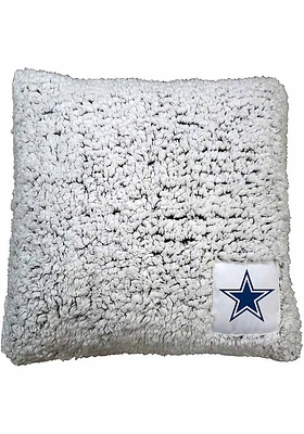 Dallas Cowboys Frosty Throw Throw Pillow - White