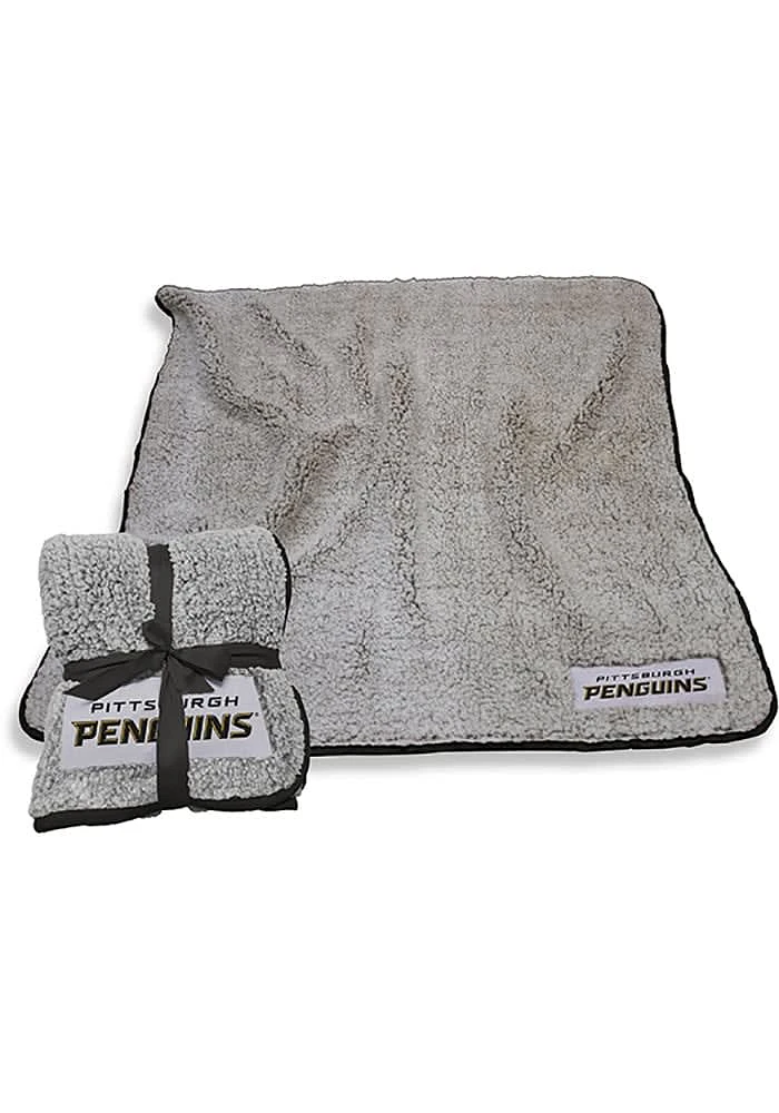 Pittsburgh Penguins Frosty Sherpa Fleece Blanket - Grey