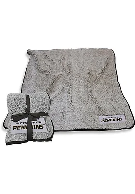 Pittsburgh Penguins Frosty Sherpa Fleece Blanket - Grey